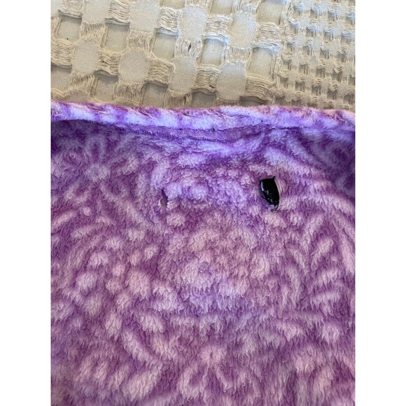Women’s Pajama Gown Fleece Purple Size ? XL Oversized Relaxed Fit Comfortable - Picture 7 of 10